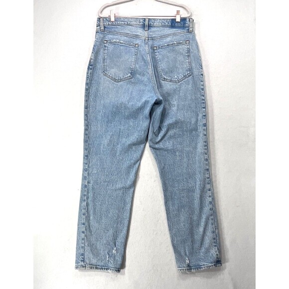 Abercrombie Fitch Jeans Women 32 Blue 90s Straight Ultra High Rise Curve Love - Picture 2 of 12